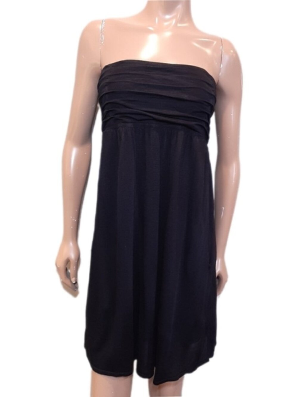 Guess By Marciano Strapless Dress Pleated Babydoll Empire Waist Cocktail LBD